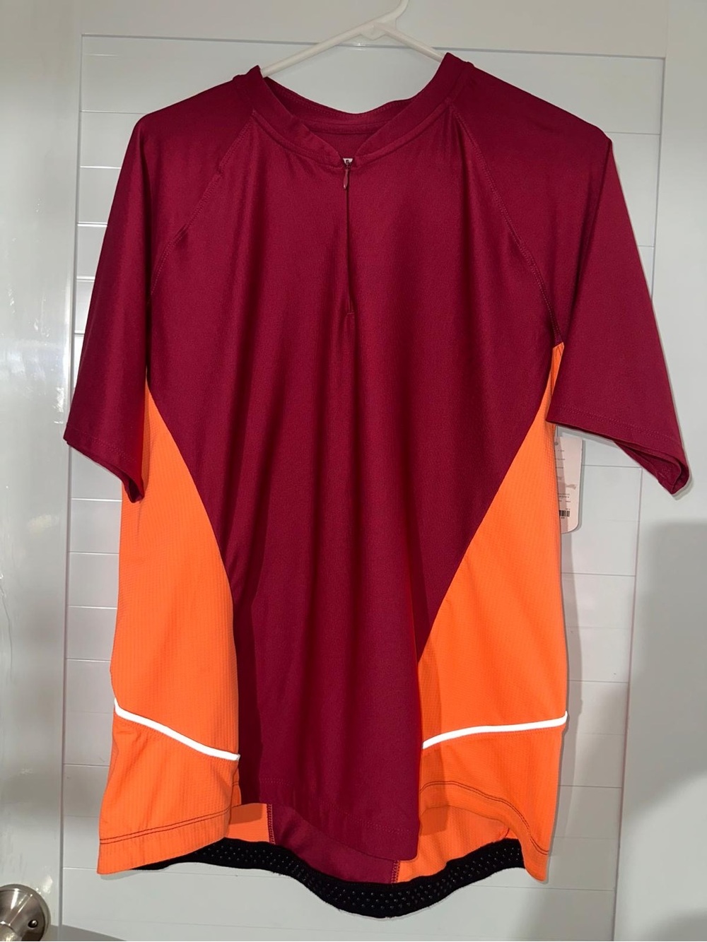 Xersion Maroon and Orange Performance Jersey